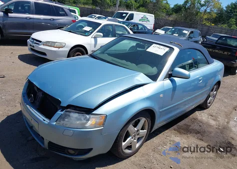 2005 Audi A4 1.8T из США, поврежденный, VIN WAUAC48H75K017397